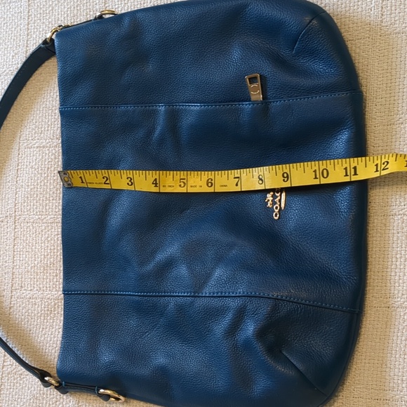 Coach Blue Leather Shoulder Bag - Picture 5 of 7